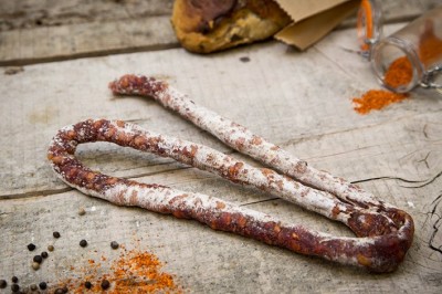 Saucisse sèche fine au piment d'Espelette AOP