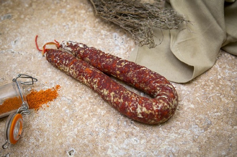 Chorizo pli-sans ajout de sel nitrité-charcuterie Millas