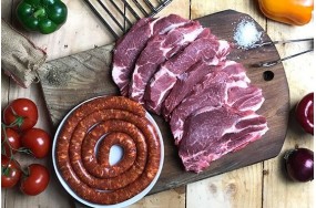 Pack côtelettes - saucisse fraiche - côtelettes échine -Charcuterie Millas
