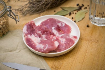 Araignée de porc artisanale, morceau dans le jambon, charcuterie Millas