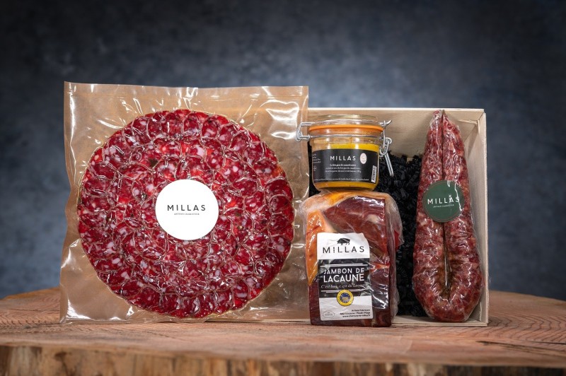 coffret cadeau corbeille charcuterie Millas