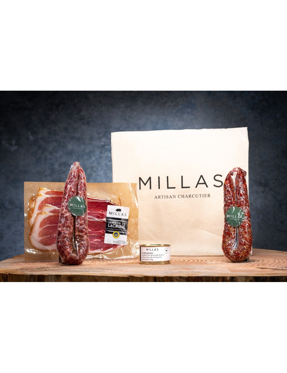 Tote Bag Dégustation Millas - Coffret Cadeau Charcuterie Artisanale