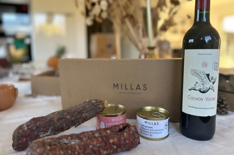 Coffret Gourmet Millas - Saveurs d'Exception et Vin Bio