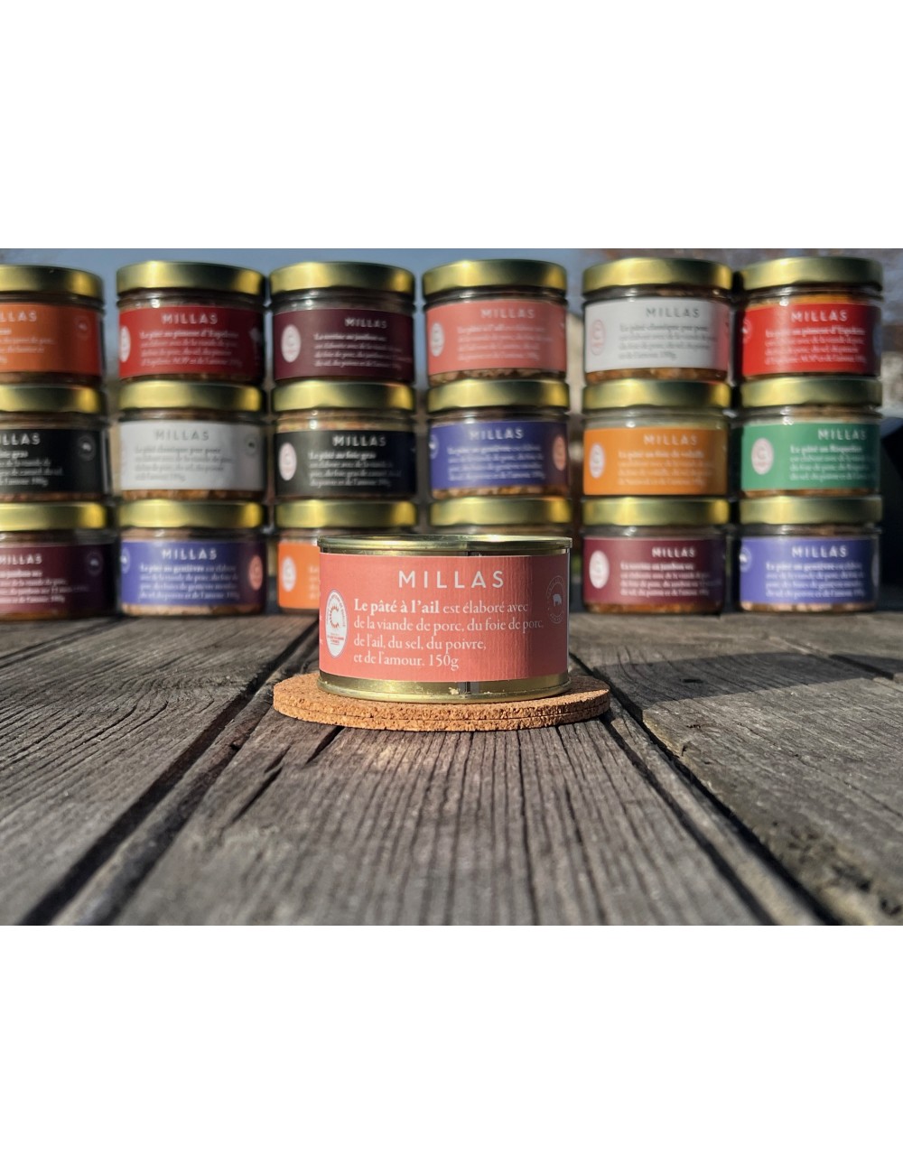 Conserve de pâté à l'ail -Charcuterie artisanale Millas