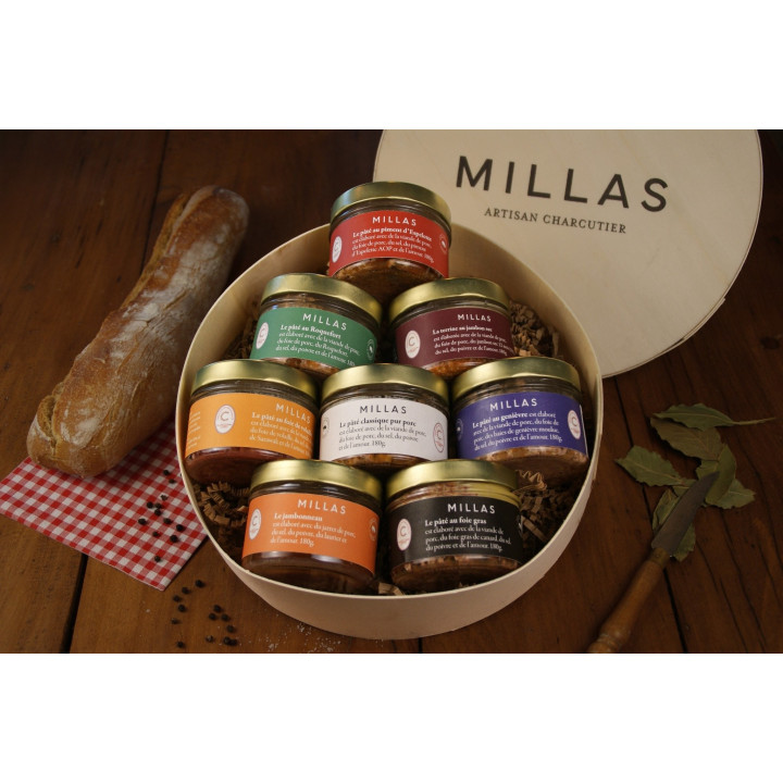 Coffret Arc-en-Ciel Millas – Les 8 incontournables de la charcuterie artisanale