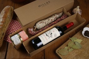 Coffret Gourmet Millas - Saveurs d'Exception et Vin Bio - Charcuterie Millas - Cadeau - offrir
