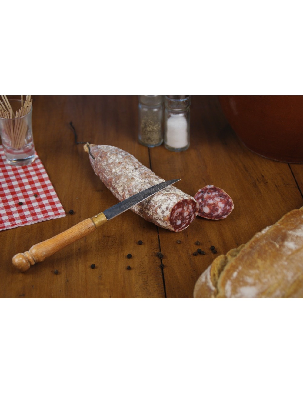 Saucisson à la Truffe-sans ajout de sel nitrité- charcuterie millas