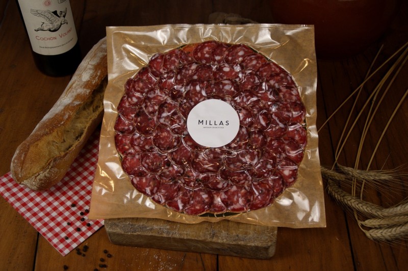 Rosace saucisson truffe - charcuterie Millas