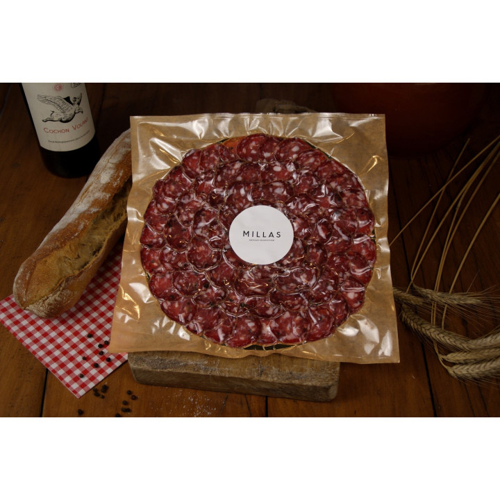 Rosace saucisson truffe - charcuterie Millas
