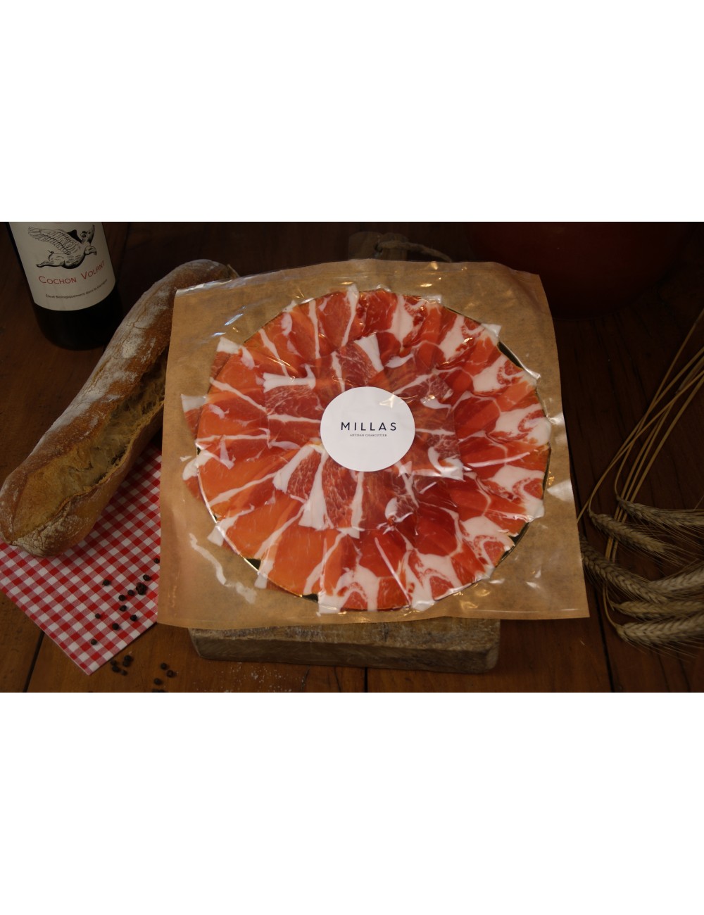 Rosace de jambon sec 24 mois Charcuterie Millas