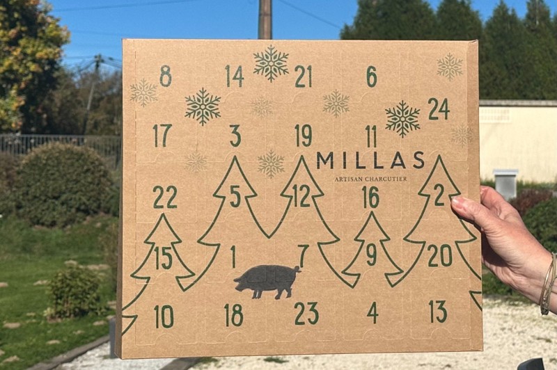 Né dans nos montagnes tarnaises, le calendrier de l’Avent Millas célèbre la tradition charcutière artisanale de Lacaune. Né dans nos montagnes tarnaises, le calendrier de l’Avent Millas célèbre la tradition charcutière artisanale de Lacaune.