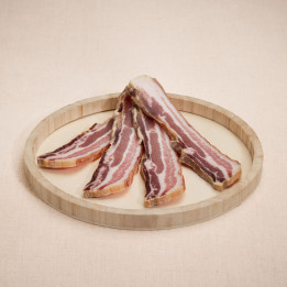 Poitrine salée séchée en tranches - charcuterie Millas