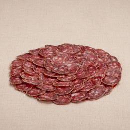 Rosace de saucisson sec à la truffe
