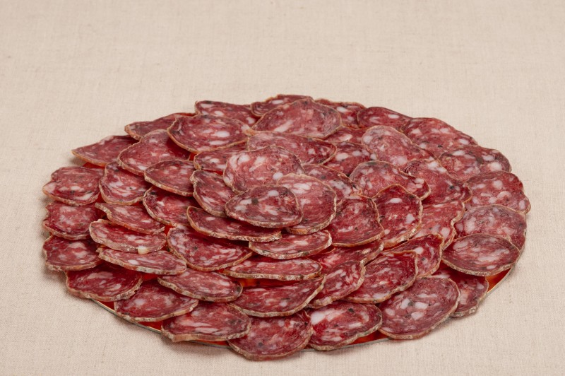 Rosace de saucisson sec à la truffe Rosace de saucisson sec à la truffe