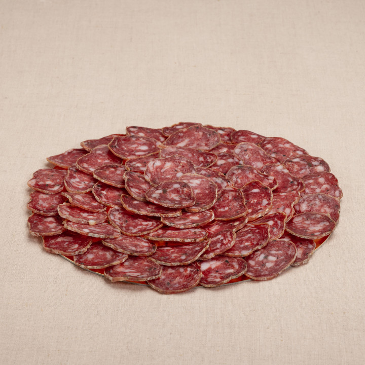 Rosace de saucisson sec à la truffe