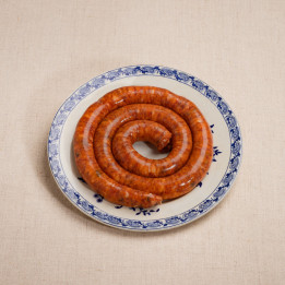 saucisse fraîche fine au piment d'espelette AOP - charcuterie millas