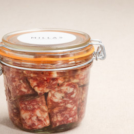 Saucisse sèche dans l'huile - Charcuterie Millas
