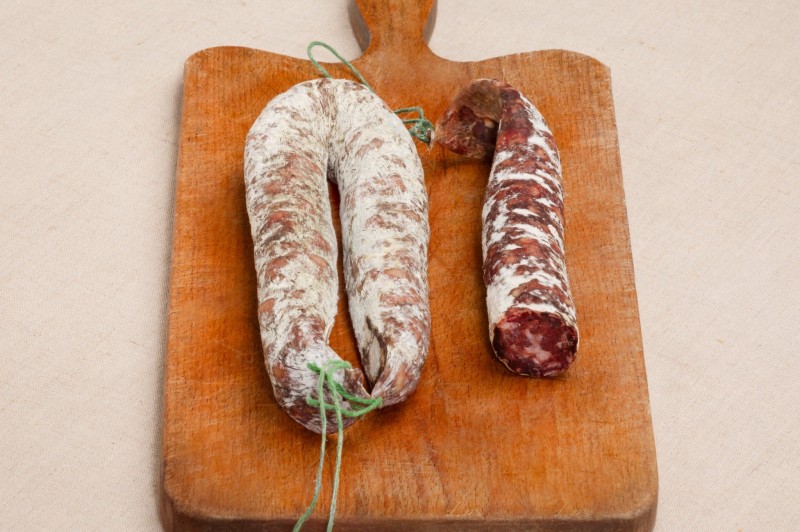 saucisse sèche de foie charcuterie millas
