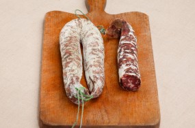 saucisse sèche de foie charcuterie millas