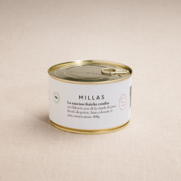 Saucisse fraîche confite charcuterie millas
