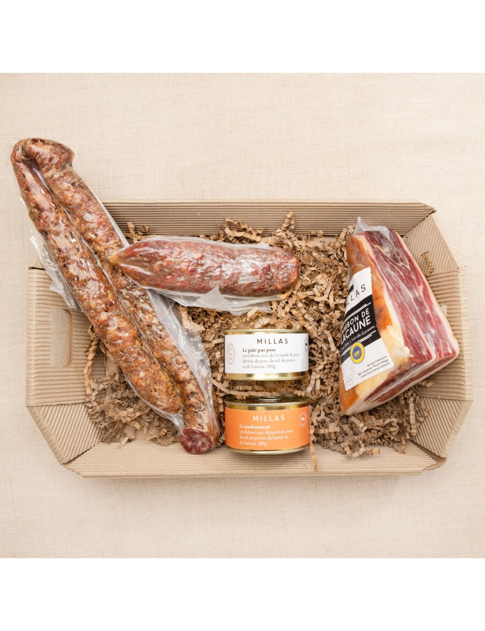 coffret charcuterie corbeille yvonne charcuterie millas