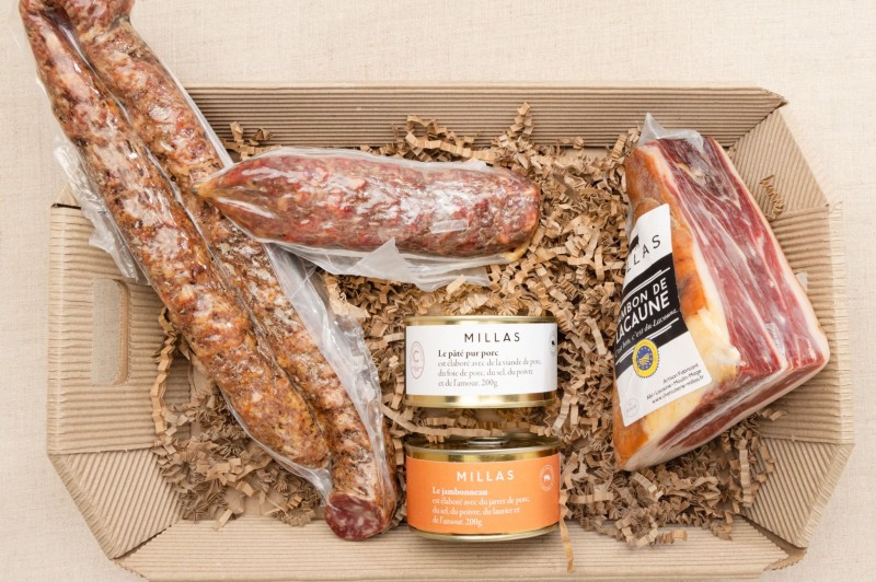 coffret charcuterie corbeille yvonne charcuterie millas
