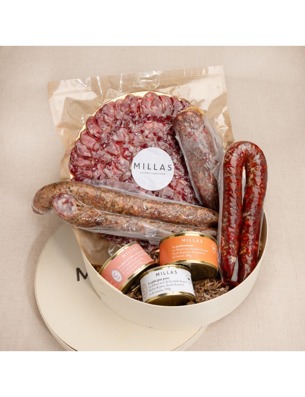 Coffret apéro coffret charcuterie millas
