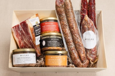 Corbeille indispensable corbeille coffret charcuterie millas