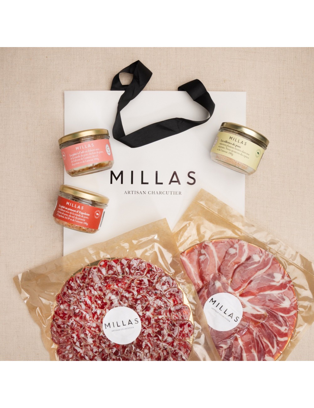 Coffret charcuterie millas apéro chez millas