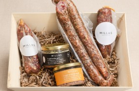 Coffret papa noël charcuterie millas