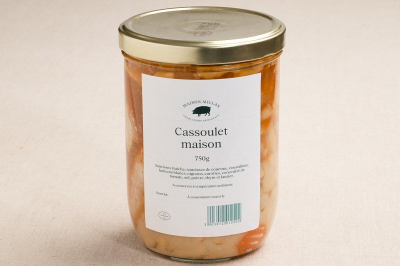 Cassoulet maison en verrine 100% porc Millas