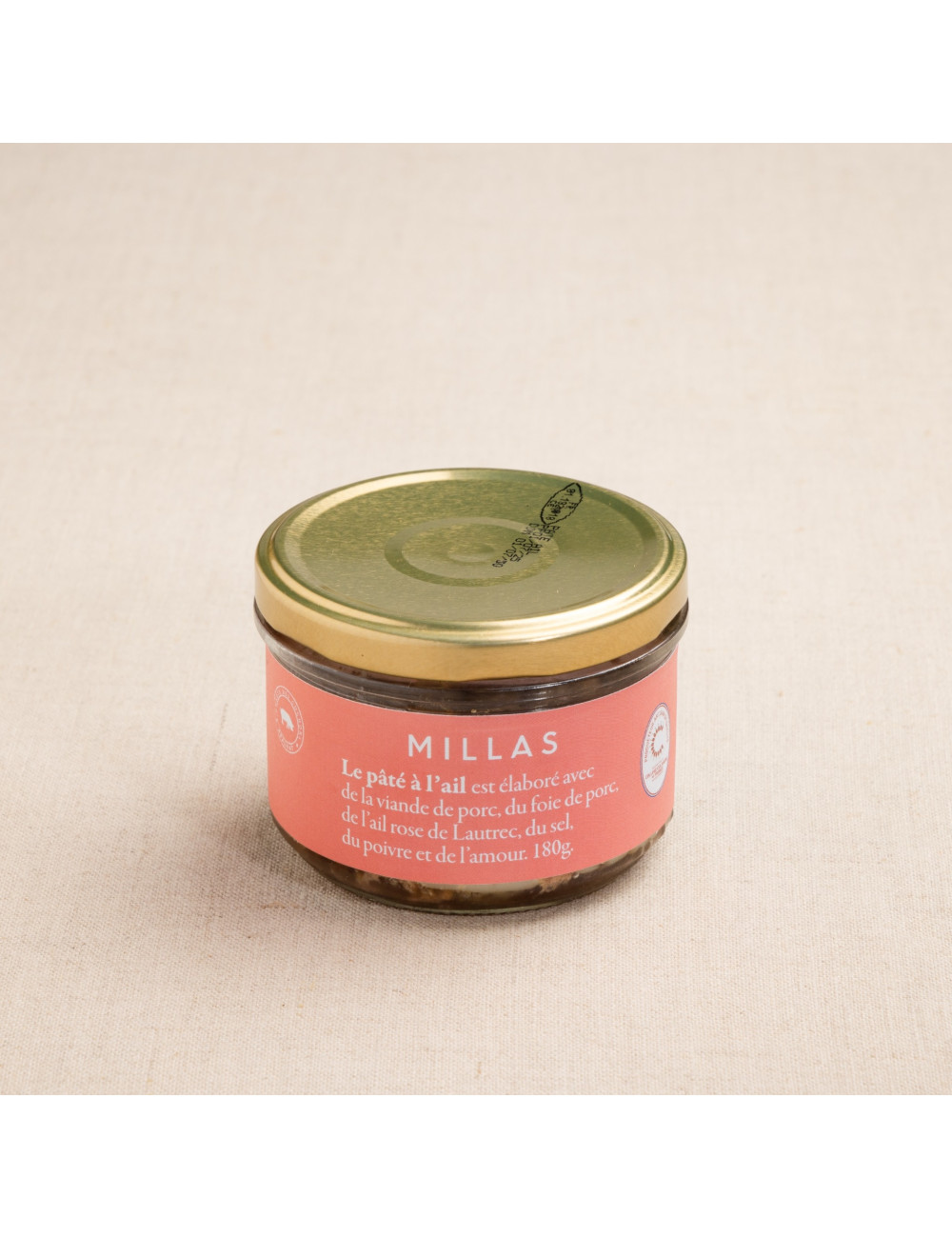 pâté pur porc à l'ail