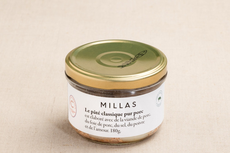 pâté pur porc classique charcuterie millas