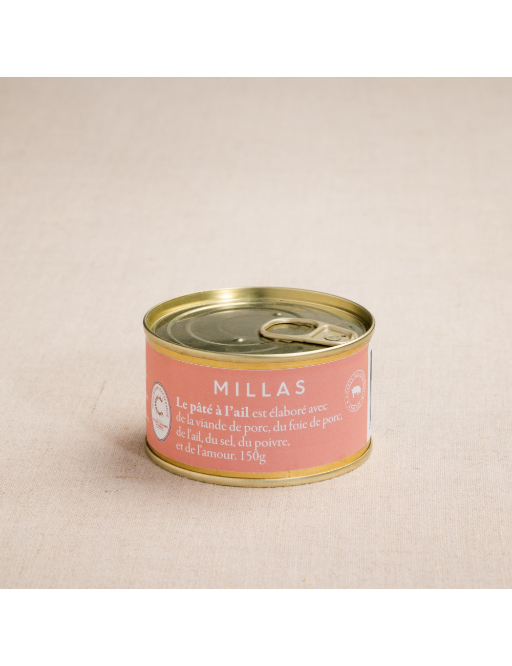pâté à l'ail 150g  charcuterie millas