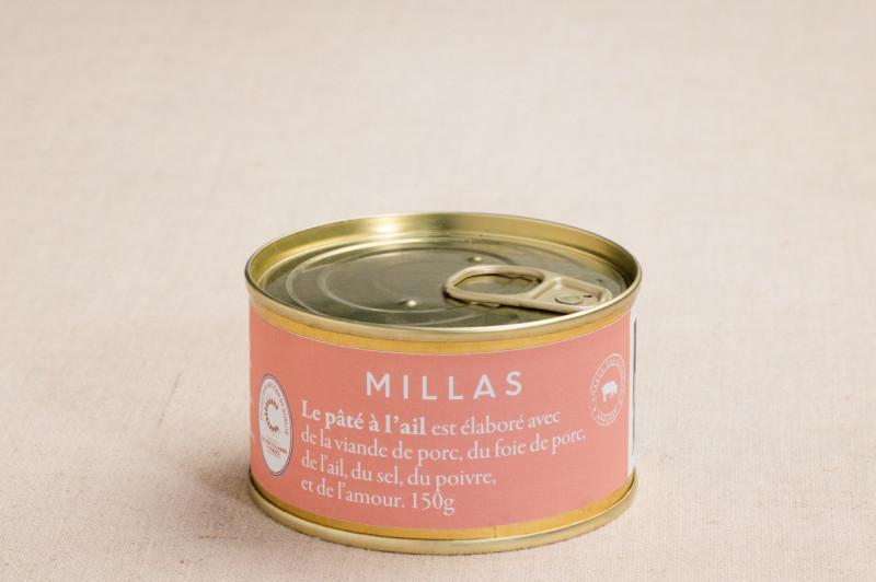 pâté à l'ail 150g  charcuterie millas